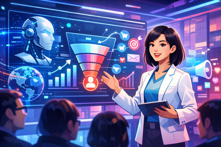 CEO BlueFocus Fei Pan menjelaskan strategi marketing revolusioner berbasis AI