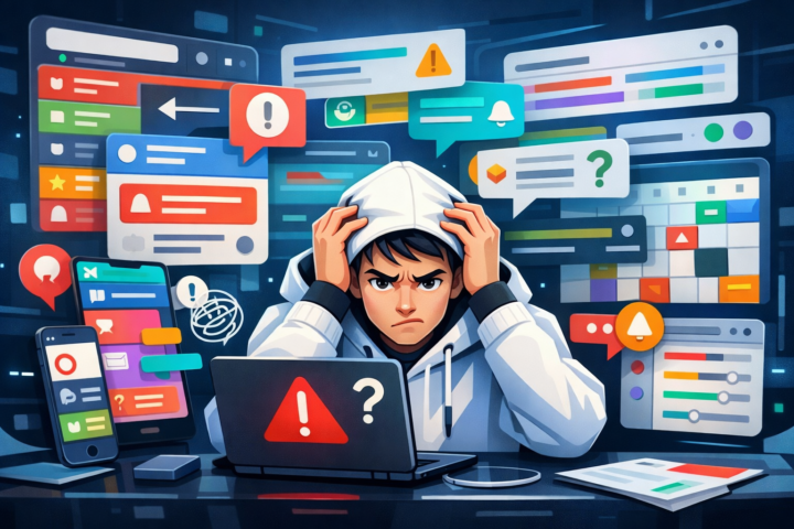 Pengguna aplikasi frustrasi dengan desain antarmuka yang rumit dan membingungkan