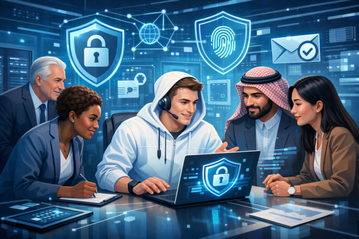 Tim proyek pemerintah bekerja sama dengan vendor dengan fokus pada keamanan dan kemitraan