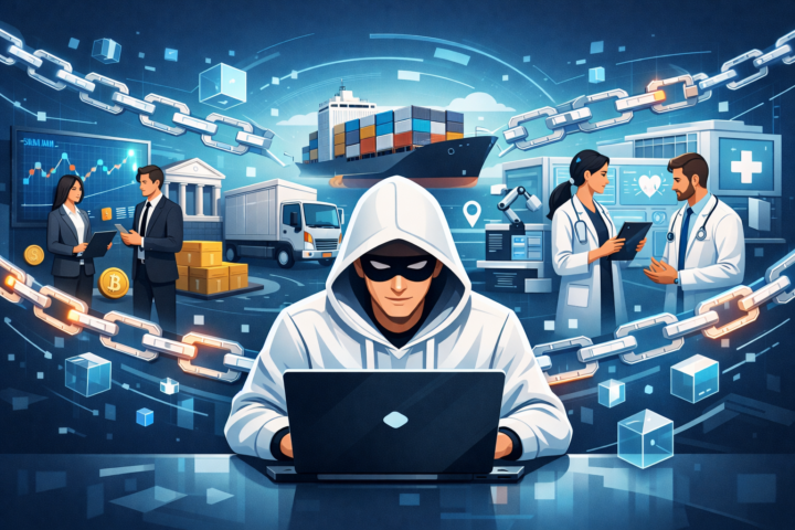 Ilustrasi tantangan adopsi teknologi blockchain di berbagai industri nyata